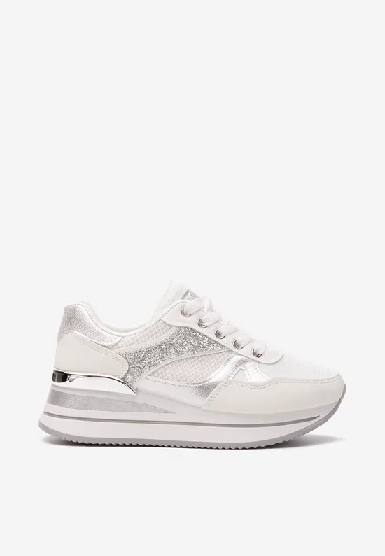 Sneakers cu platforma Camora albi