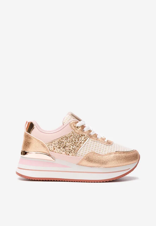 Sneakers cu platformă Hanifa roz