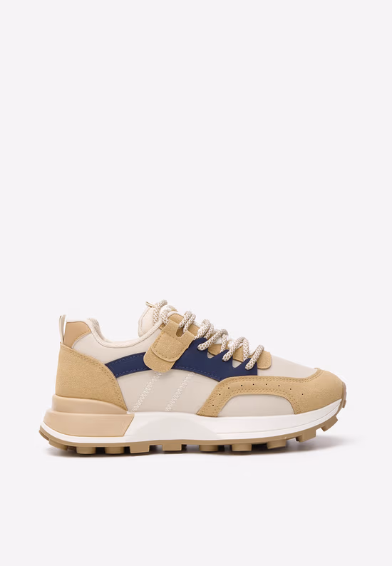 Μπεζ sneakers γυναικεία Azuria S