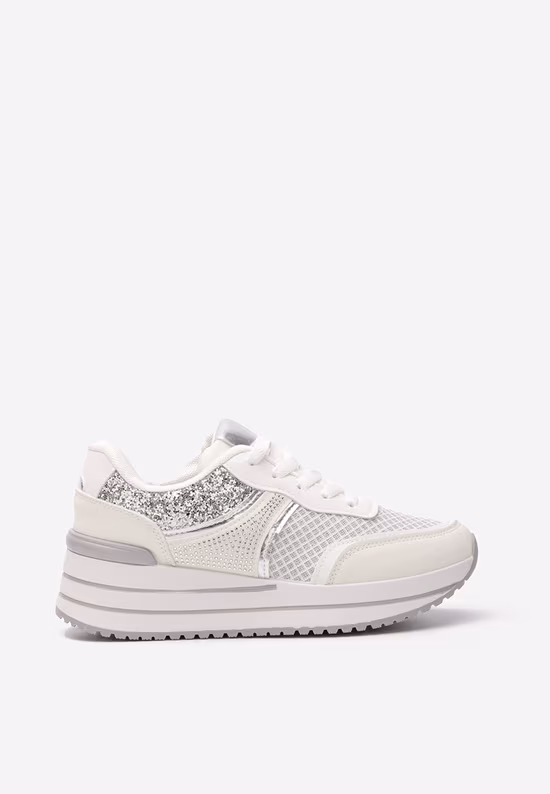 Λευκά sneakers με πλατφόρμα Enabella