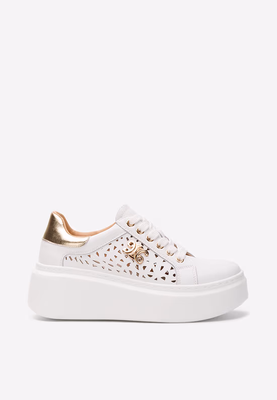 Sneakers cu platformă Caliana V2 albi