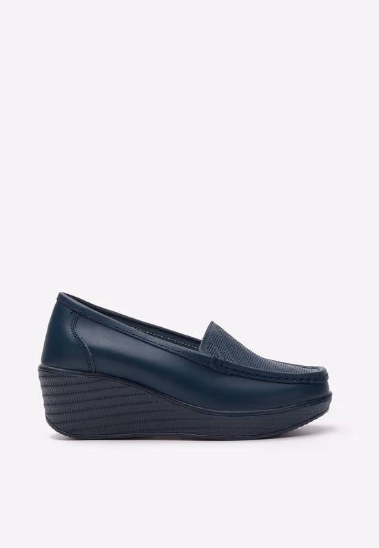 Mocasini dama piele Tangelo navy