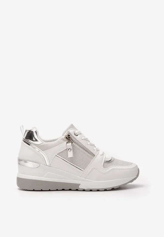Sneakers cu platforma Rafina V2 albi