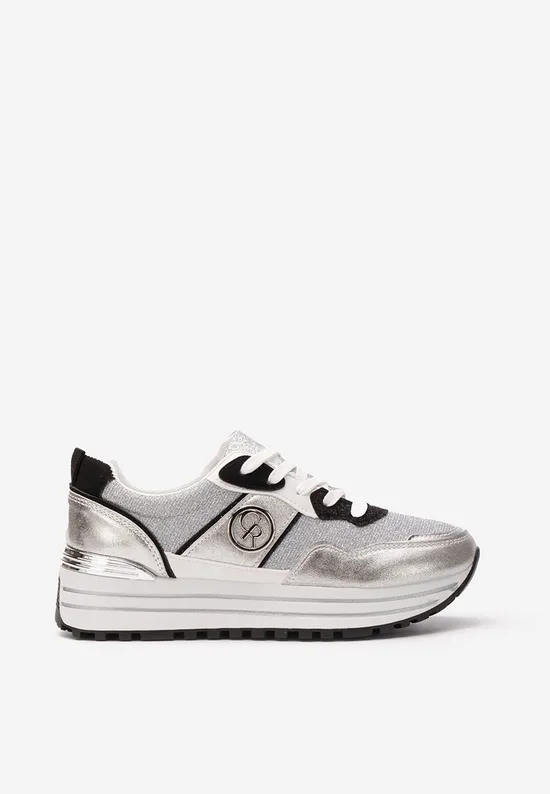 Sneakers cu platformă Lamisia argintii
