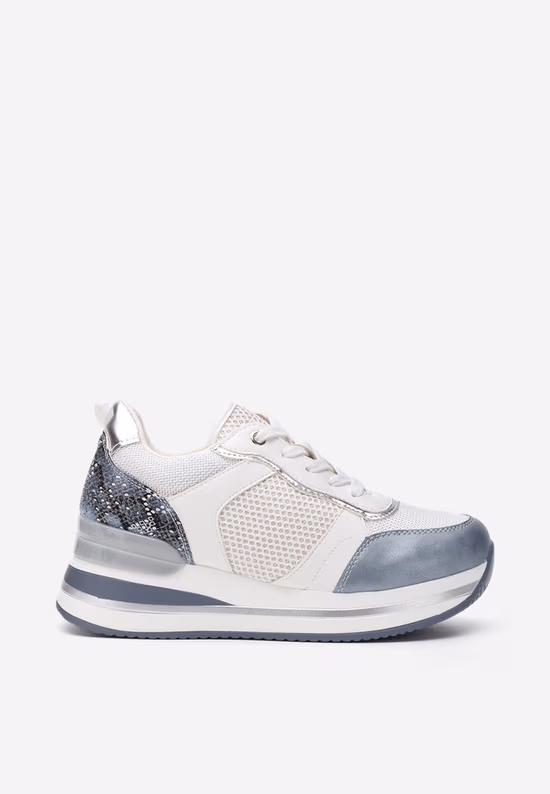 Sneakers cu platformă Tiela albastri