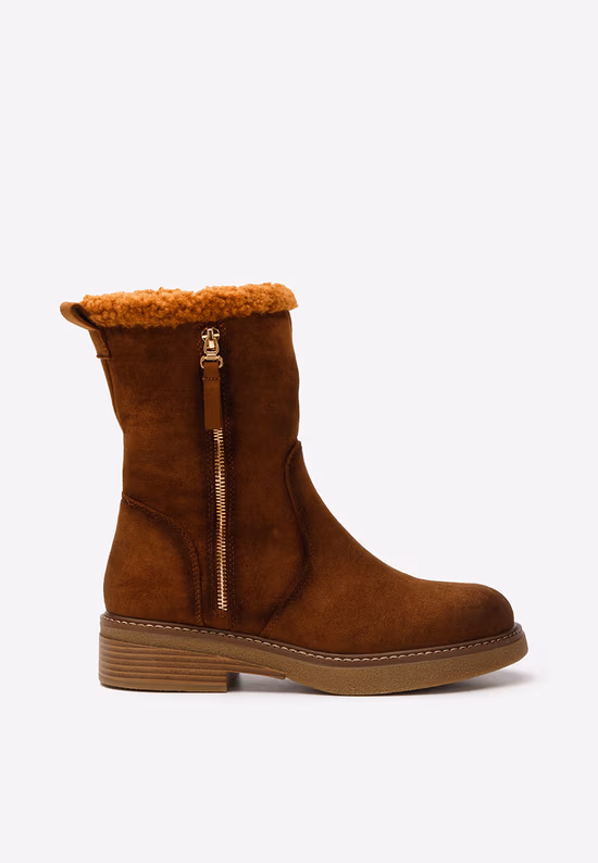 Cizme scurte dama Midna V3 camel