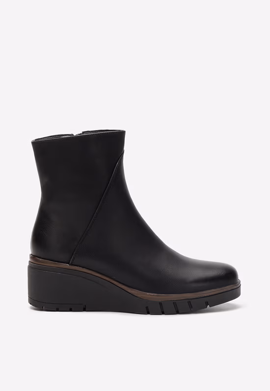 Bottines compensées noires Deresa