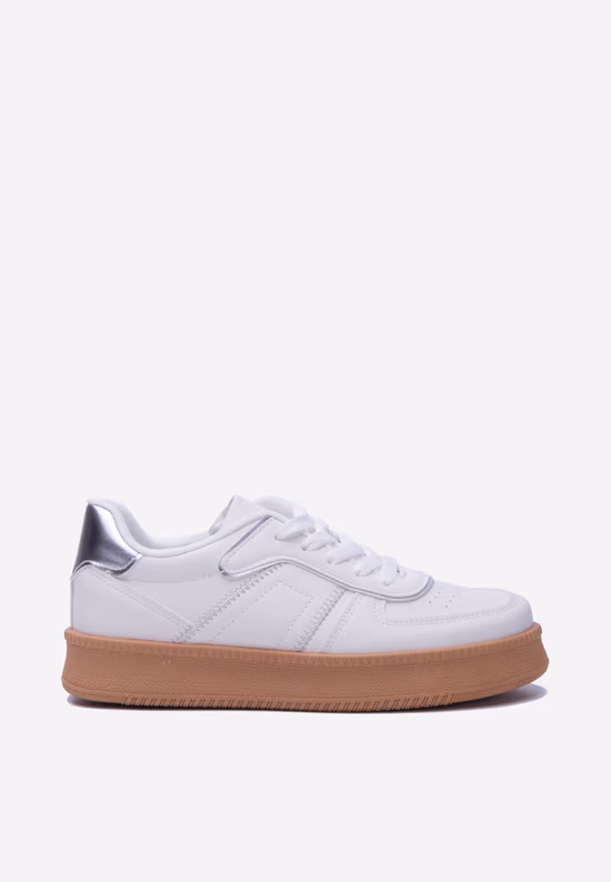 Λευκά sneakers γυναικεία Ginna
