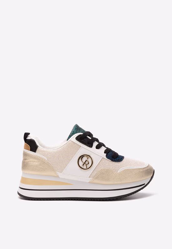 Sneakers cu platforma Zarida aurii