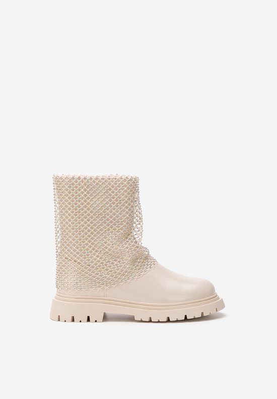 Bottes fille beiges Incly