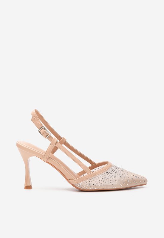 Escarpins slingback beiges Angelas