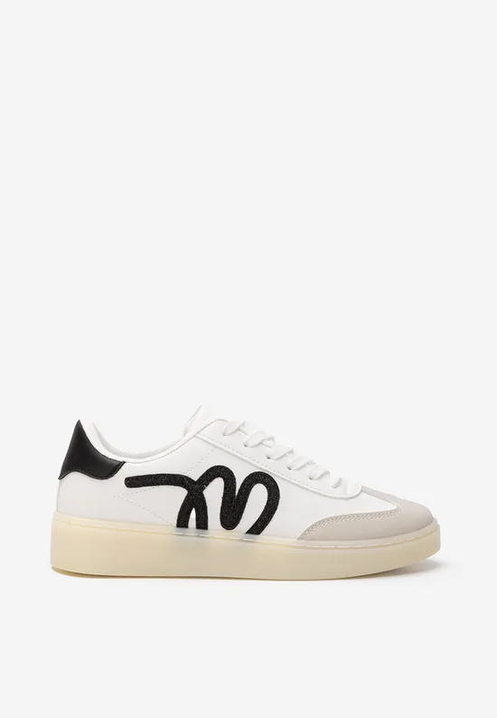 Sneakers dama Melise albi