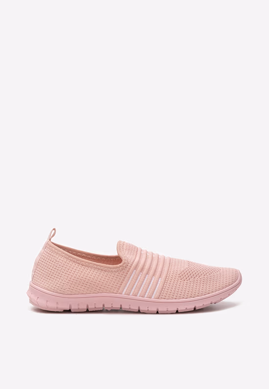Ružové plátené slip-on tenisky Vanna