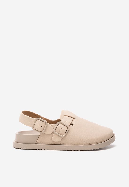 Zoccoli donna beige Junita