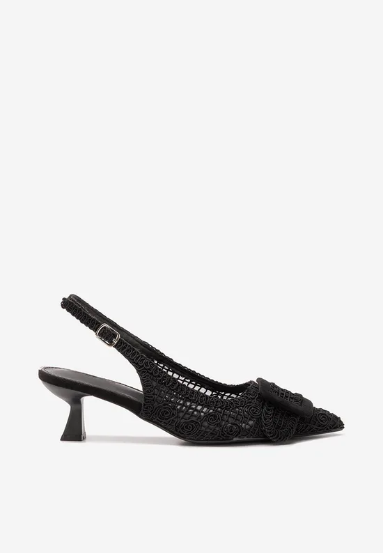 Décolleté con tacco basso nere Tiffaney