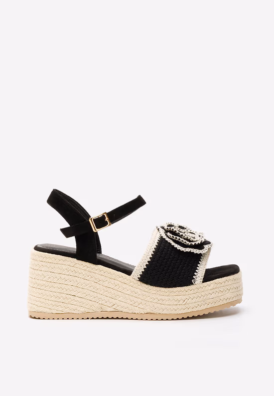 Sandale cu platforma Lorine negre