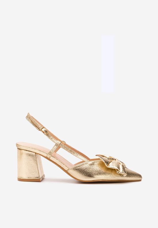 Escarpins slingback dorés Latosha
