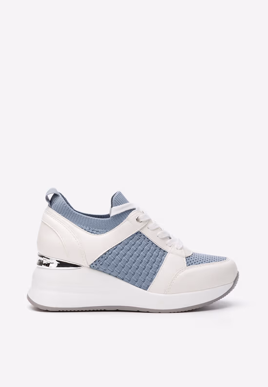 Sneakers cu platforma Ellsa albi