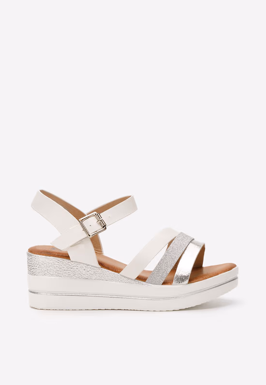 Sandale elegante Serafina albe