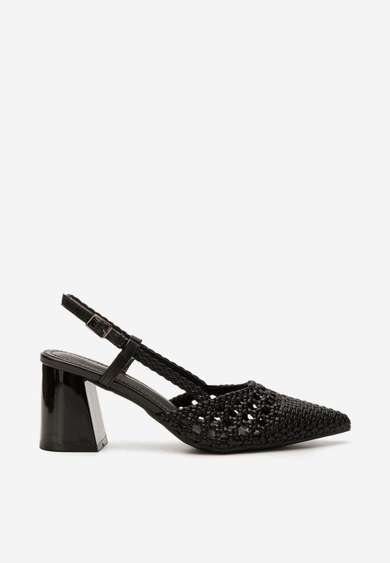 Crne slingback salonke Letira V2