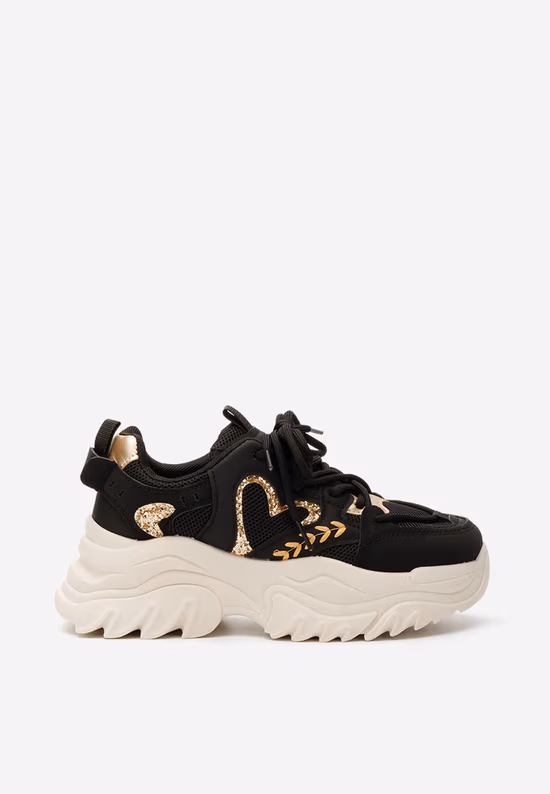 Sneakers cu platformă Launa negri