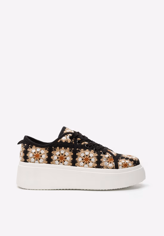 Sneakers cu platformă Maricruz negri