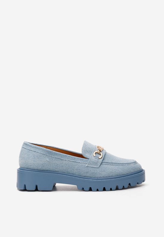 Denim ženski loaferji Aelle