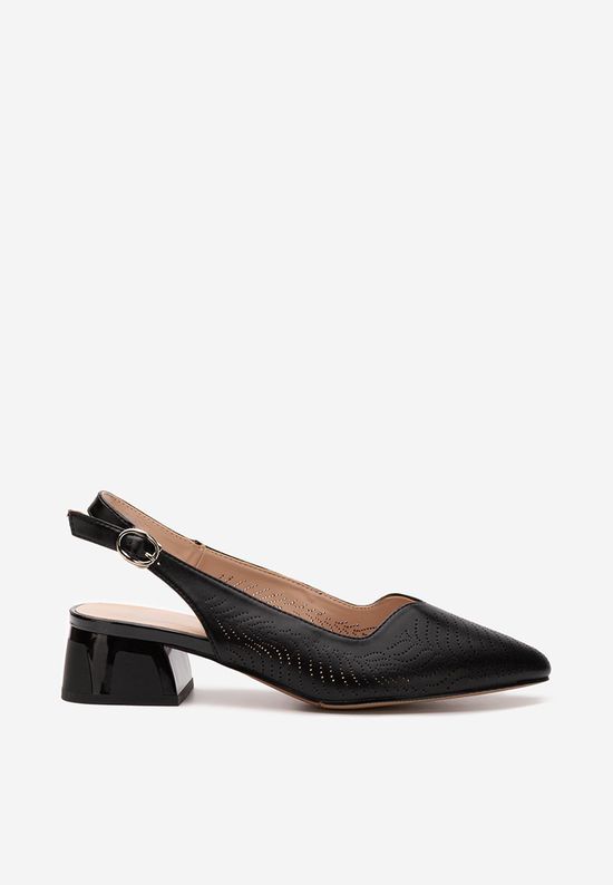 Pantofi slingback Rahela negri