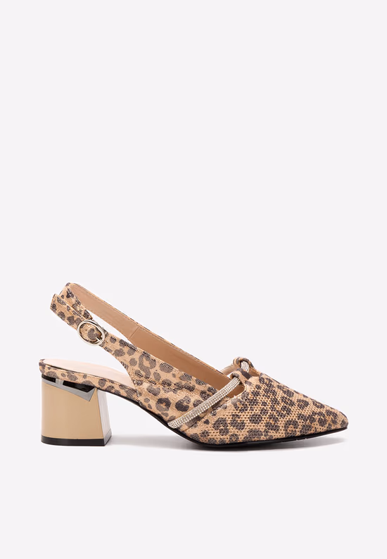 Escarpins slingback léopard Radiancia