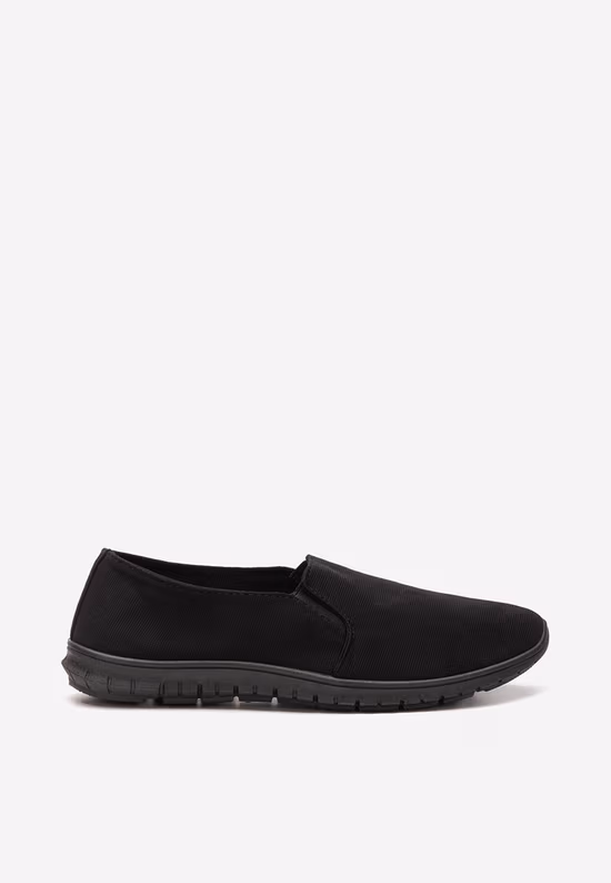 Čierne plátené slip-on tenisky Gretia