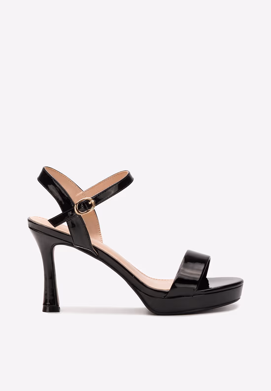 Sandale cu toc subtire Medea negre