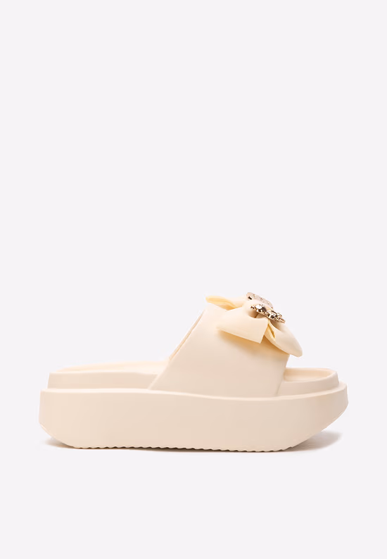 Μπεζ mules με πλατφόρμα Betie