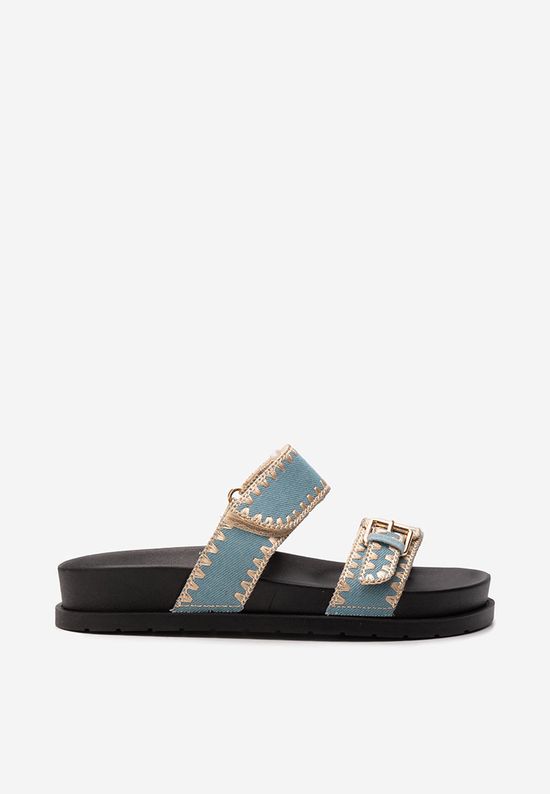 Papuci fara toc Mathilde denim