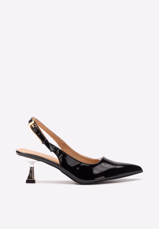 Μαύρες γόβες slingback Ayako