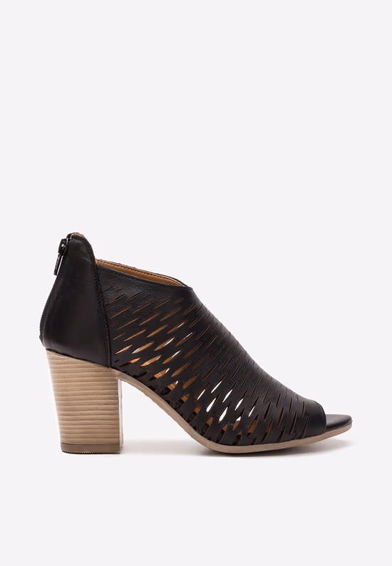 Sandale cu toc gros Zarata negre