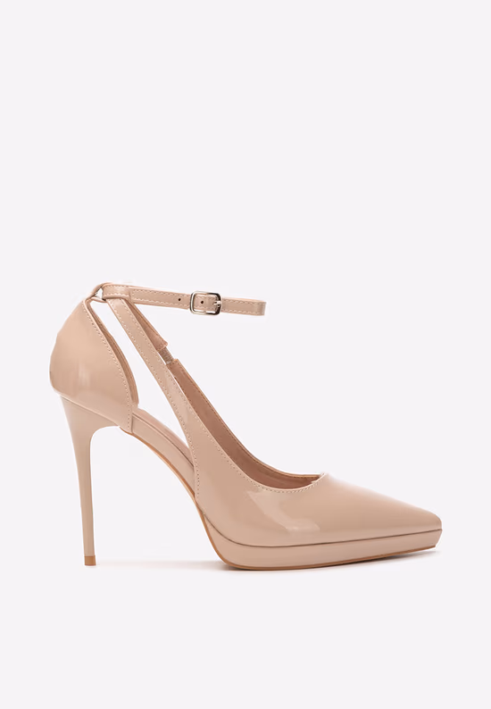 Pantofi stiletto Creona kaki