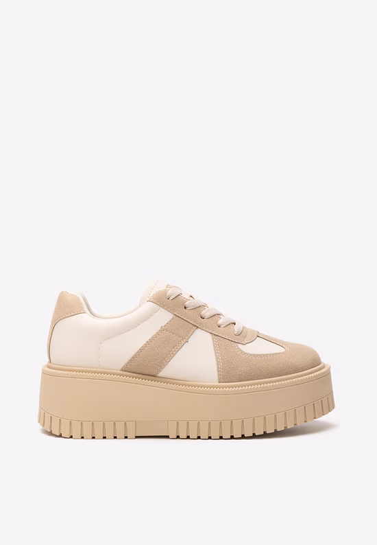 Sneakers cu platformă Michele kaki