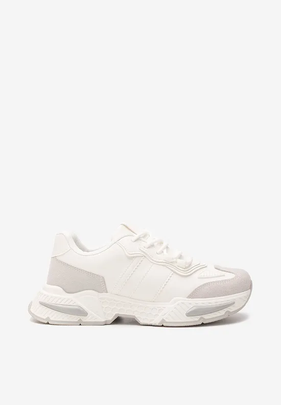 Λευκά sneakers γυναικεία Elna