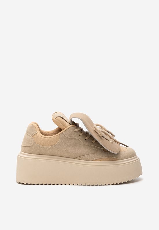Khaki superge s platformo Oliveia