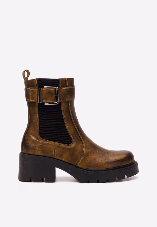 Ghete cu toc Corviana camel