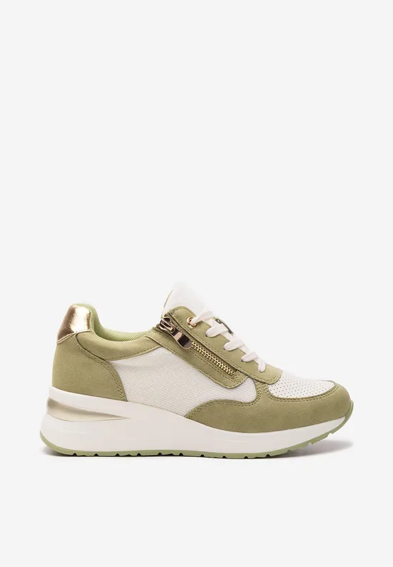 Sneakers cu platformă Floreia verzi