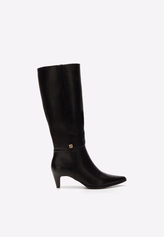 Cizme dama elegante cu toc Clorina negre