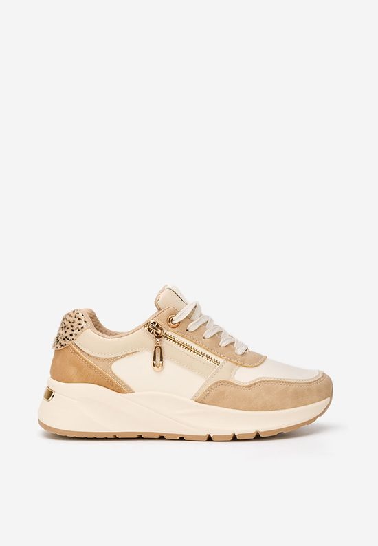 Sneakers cu platformă Ziania bej