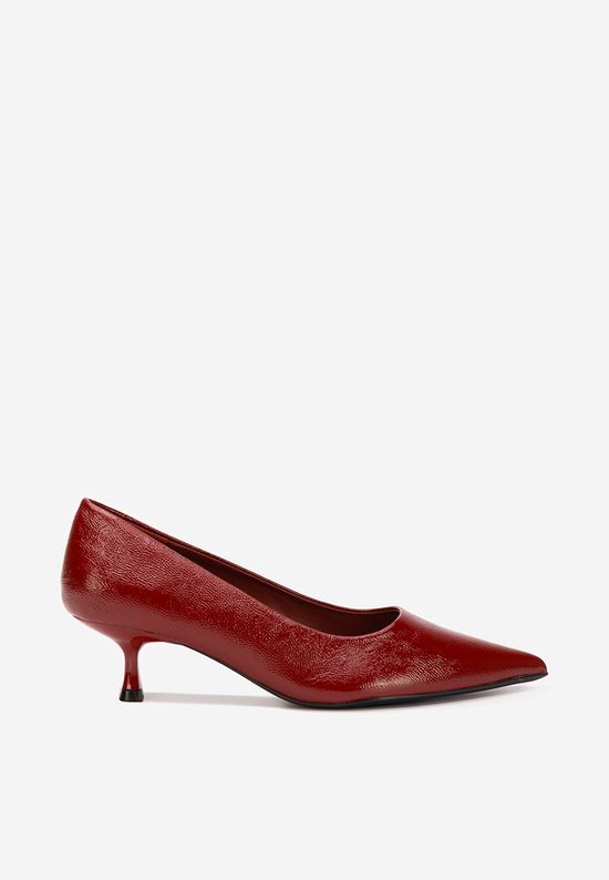 Décolleté con tacco basso bordeaux Dianela