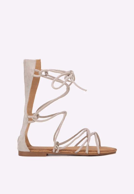 Sandale gladiator Judia gri