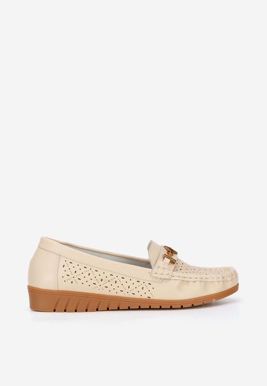 Mocassini donna beige Cristella