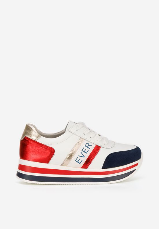 Wielokolorowy sneakersy na platformie Francisca