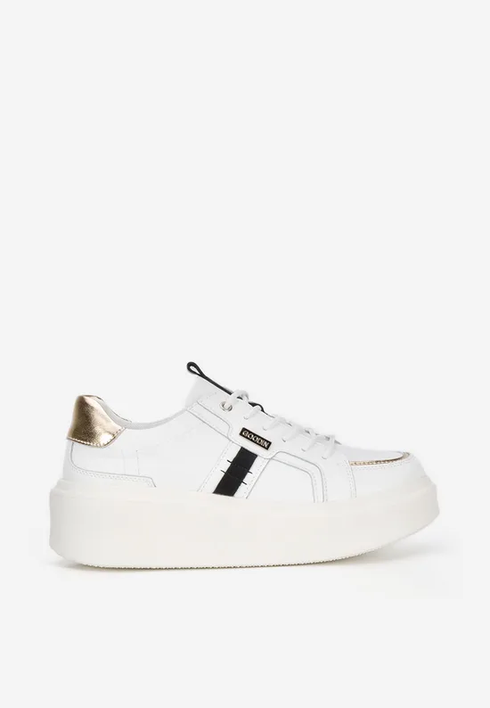 Sneakers dama piele Angeliana albi