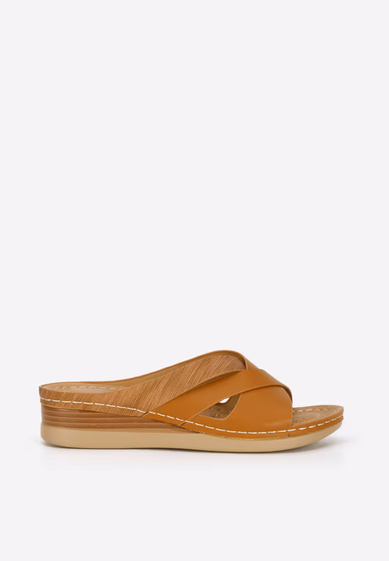 Papuci dama Maryna camel