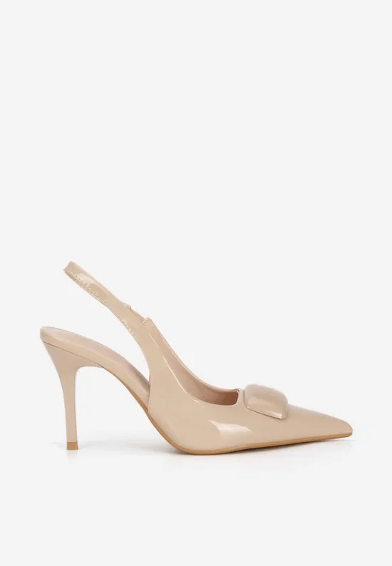 Μπεζ γόβες slingback Zoraia